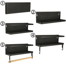Ikonka Art.KX4345 Magnetic shelf for fridge spices kitchen towel 2in1