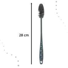 Ikonka Art.KX4320 Bottle cleaning brush silicone washer black