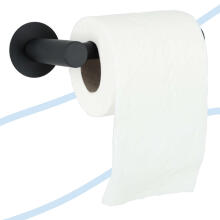 Ikonka Art.KX4316 Loft toilet paper holder black WC