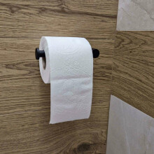 Ikonka Art.KX4316 Loft toilet paper holder black WC