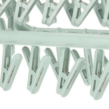 Ikonka Art.KX4314 Laundry drying rack for socks underwear 32 clothespins blue