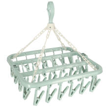 Ikonka Art.KX4314 Laundry drying rack for socks underwear 32 clothespins blue