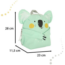 Ikonka Art.KX4312 Kindergarten koala school backpack green