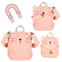 Ikonka Art.KX4312_1 Kindergarten school backpack kitty pink