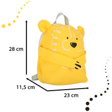 Ikonka Art.KX4312_2 Kindergarten school backpack lion yellow