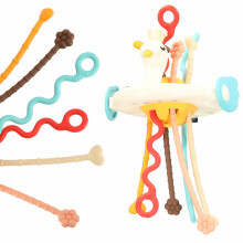 Ikonka Art.KX4310 Montessori sensory teether toy for babies swan