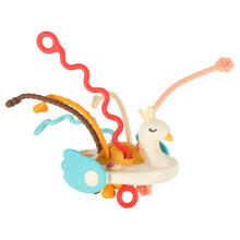 Ikonka Art.KX4310 Montessori sensory teether toy for babies swan