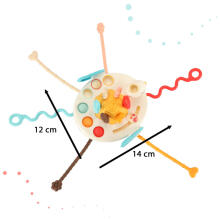 Ikonka Art.KX4310 Montessori sensory teether toy for babies swan