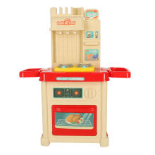 Ikonka Art.KX4303 Children's light plastic kitchen large 44 pieces