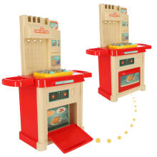 Ikonka Art.KX4303 Children's light plastic kitchen large 44 pieces