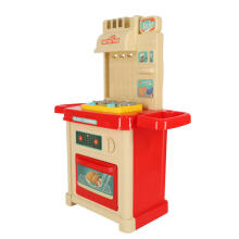 Ikonka Art.KX4303 Children's light plastic kitchen large 44 pieces