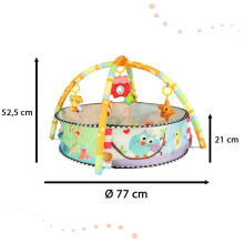 Ikonka Art.KX4293 Educational mat for toddlers playpen rattle balls
