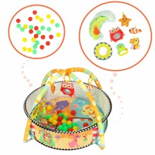 Ikonka Art.KX4293 Educational mat for toddlers playpen rattle balls