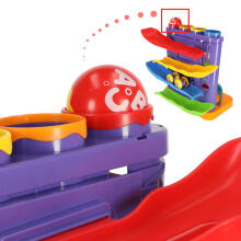 Ikonka Art.KX4292 Interactive 3-in-1 ball track ball pusher with hammers penguin + car