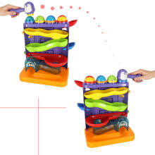 Ikonka Art.KX4292 Interactive 3-in-1 ball track ball pusher with hammers penguin + car