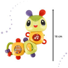 Ikonka Art.KX4285 Electronic caterpillar musical toy lights