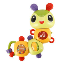 Ikonka Art.KX4285 Electronic caterpillar musical toy lights