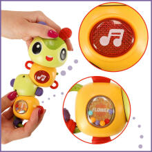 Ikonka Art.KX4285 Electronic caterpillar musical toy lights