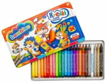 Ikonka Art.KX4225 BAMBINO Crayons in a metal box 24 colours