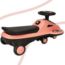Ikonka Art.KX4221 Gravity ride glowing LED wheels with music playing scooter 74cm pink/black max 100kg