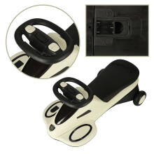 Ikonka Art.KX4221_1 Gravity scooter glowing LED wheels with music playing scooter 74cm beige/black max 100kg