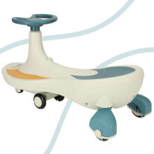 Ikonka Art.KX4220_1 Gravity roller coaster glowing LED wheels with music playing 76cm blue and white max 120kg