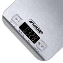Ikonka Art.KX4197 Mesko MS 3169 white Kitchen scale - inox
