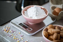 Ikonka Art.KX4197 Mesko MS 3169 white Kitchen scale - inox