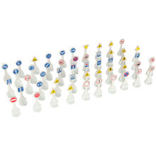 Ikonka Art.KX4168 ALEXANDER Road Signs educational toy 50 signs 4+