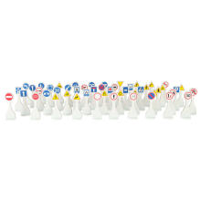 Ikonka Art.KX4168 ALEXANDER Road Signs educational toy 50 signs 4+