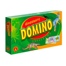 Ikonka Art.KX4165 ALEXANDER dinosaur dominoes educational game 4+