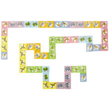 Ikonka Art.KX4165 ALEXANDER dinosaur dominoes educational game 4+