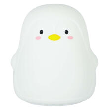 Ikonka Art.KX4112 Children's silicone LED night light white penguin
