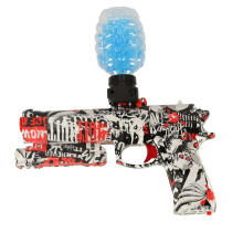 Ikonka Art.KX4091 Gēla lodīšu pistole ūdens šautene ar USB akumulatoru + 550 gab. brilles. 7-8 mm