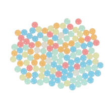 Ikonka Art.KX4086 Multicolour 250g 50,000pcs hydrogel flower gun beads. 7-8mm
