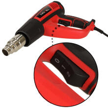 Ikonka Art.KX4719 Electric heating torch with temprature control 0-600 deg C air flow 300-500 l/min + 4 interchangeable tips 1850W