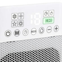 Ikonka Art.KX4076 Adler AD 7727 Ceramic heater LED fan heater with remote control <51dB 1500W
