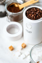 Ikonka Art.KX4205_1 Adler AD 4446ws Coffee nut herb grinder electric white silver 150W