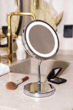 Ikonka Art.KX4035 Adler AD 2159 LED make-up mirror with illumination standing on cosmetic leg magnifying make-up mirror