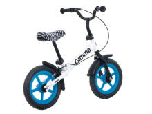 Ikonka Art.KX3983 GIMMIK Skriešanas velosipēds ar bremzēm Nemo 11" zils 3+
