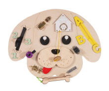 Ikonka Art.KX3966 Wooden manipulative board dog 49x37x6.5