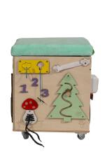 Ikonka Art.KX3965 LAS manipulation pouffe with castor seat 31