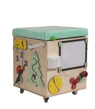 Ikonka Art.KX3965 LAS manipulation pouffe with castor seat 31