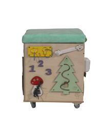 Ikonka Art.KX3965 LAS manipulation pouffe with castor seat 31