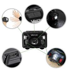 Ikonka Art.KX3908 LED headlamp rechargeable headlamp with motion sensor VA0020 VAYOX