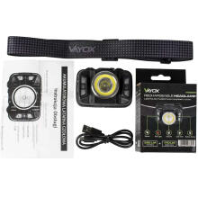 Ikonka Art.KX3907 LED headlamp rechargeable headlamp with motion sensor XTE 5W+COB 10W VA0025 VAYOX