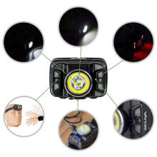 Ikonka Art.KX3907 LED headlamp rechargeable headlamp with motion sensor XTE 5W+COB 10W VA0025 VAYOX