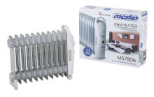 Ikonka Art.KX4117 Mesko MS 7806 Eļļas sildītājs 11 ribām, elektriskā temperatūras kontrole 1200 W