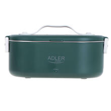 Ikonka Art.KX4124 Adler AD 4505 green Food container heated lunch box set container separator spoon 0.8L 55W