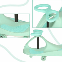 Ikonka Art.KX4880_1 Gravity roller coaster glowing LED wheels mint